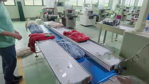 拖把頭拖地頭包裝機棉紗拖把頭包裝機拖地頭自動包裝機械 棉紗線拖地頭自動套袋包裝機械